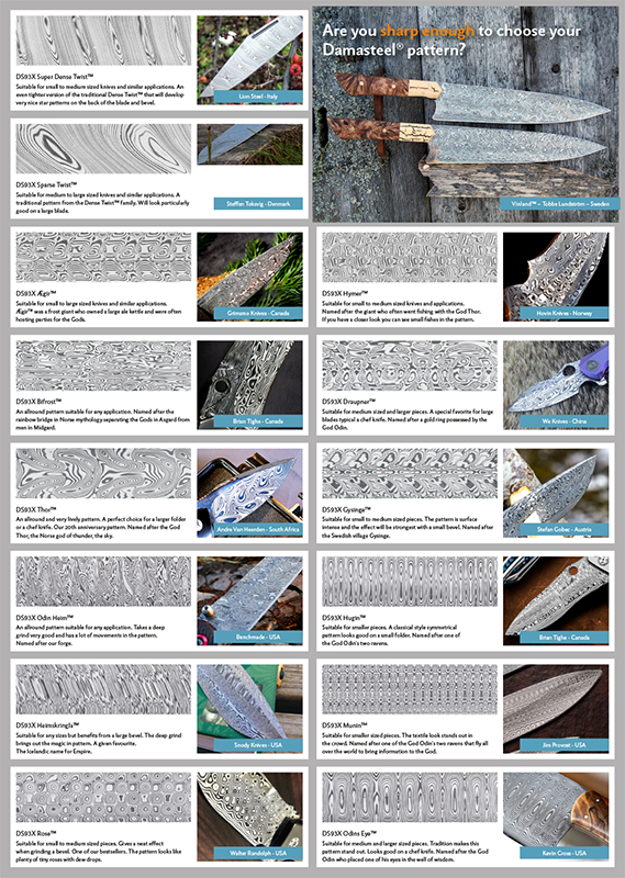 Damasteel Damasteel pattern brochure